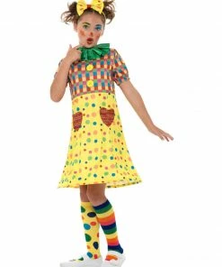 Fun Place Girls Clown Costume, Multi-Coloured Costumes & Characters