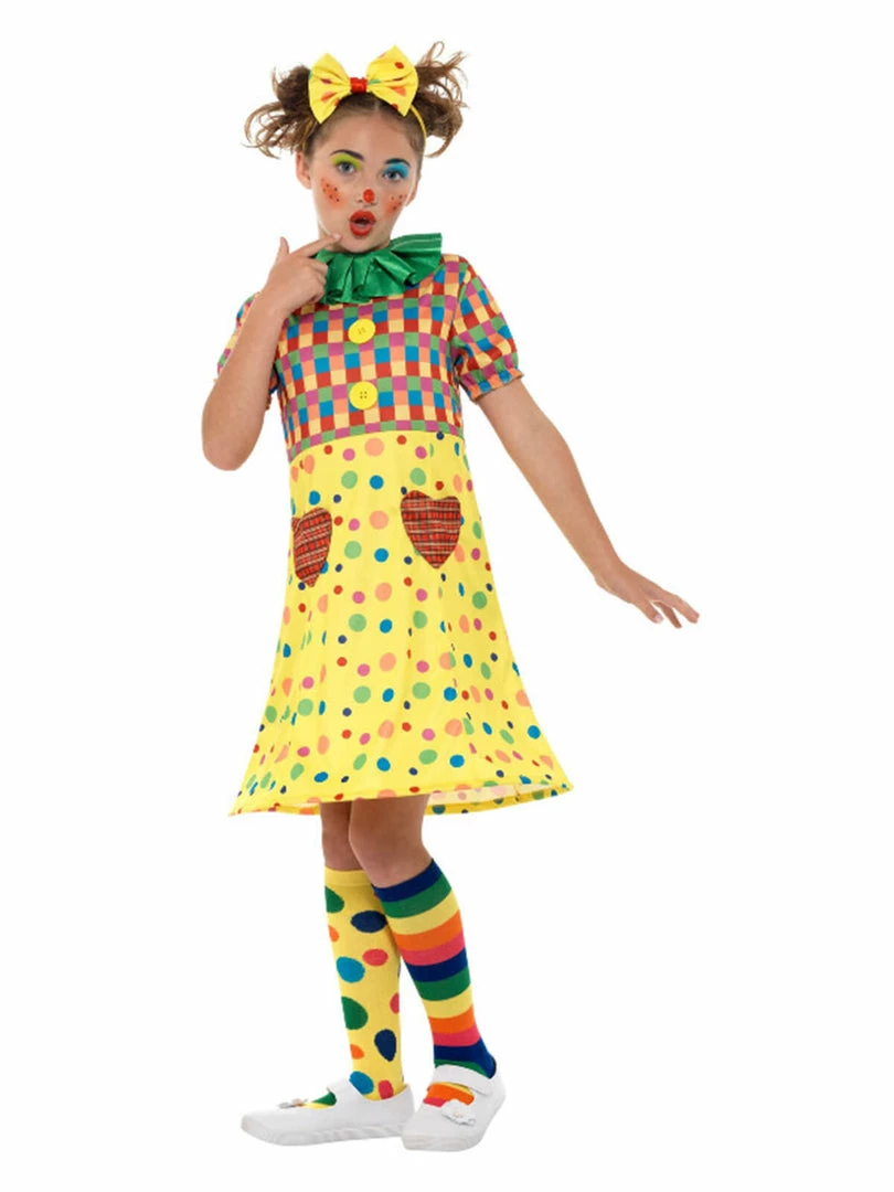Fun Place Girls Clown Costume, Multi-Coloured Costumes & Characters 3 Fun Place Girls Clown Costume, Multi-Coloured Costumes & Characters