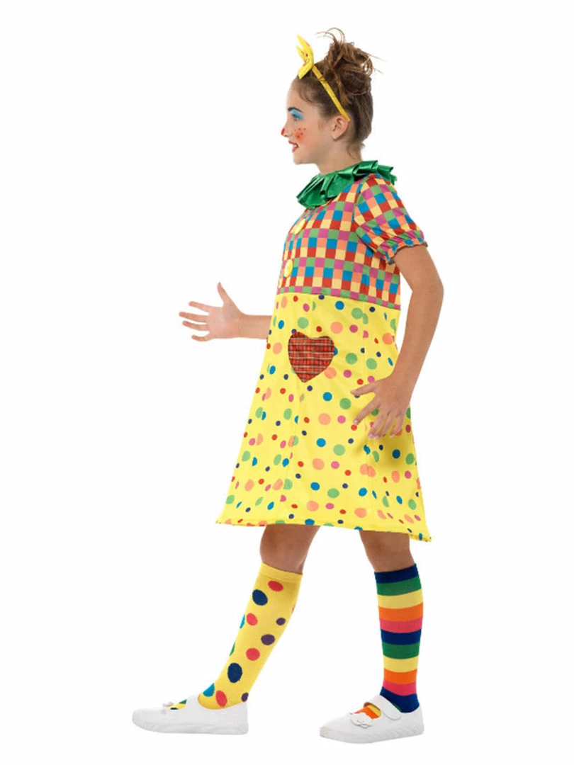 Fun Place Girls Clown Costume, Multi-Coloured Costumes & Characters 6 Fun Place Girls Clown Costume, Multi-Coloured Costumes & Characters