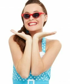 Fun Place Rock N Roll Glasses Red