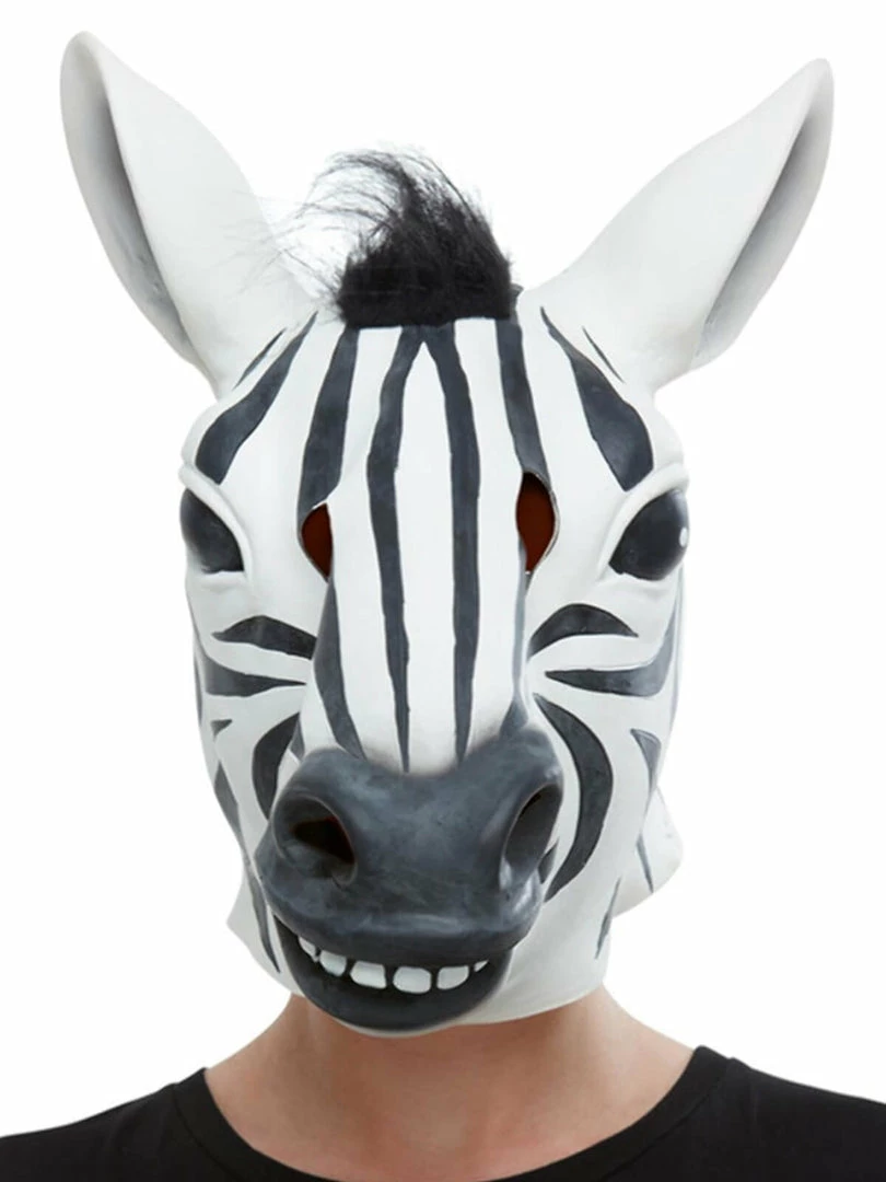 Fun Place Zebra Latex Mask 3 Fun Place Zebra Latex Mask