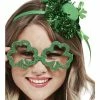 Fun Place Paddy's Day Shamrock Glitter Party Specs