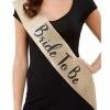 Fun Place Deluxe Glitter Bride To Be Sash Accessories