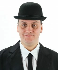 Fun Place Wigs & Hats Deluxe Black Bowler Hat