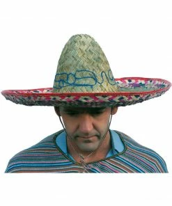 Fun Place Adult Straw Sombrero Hat Around The World