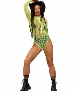 Fun Place Fever Long Sleeved Zipped Body Suit Festivals