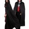 Fun Place Accessories Black Hooded Cape (180cm) 2 Fun Place Accessories Black Hooded Cape (180cm)