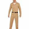 Fun Place 80's Sheriff Costume, Beige 2 Fun Place 80's Sheriff Costume, Beige