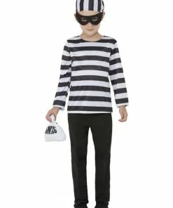 Fun Place Costumes & Characters Convict Costume, Black & White