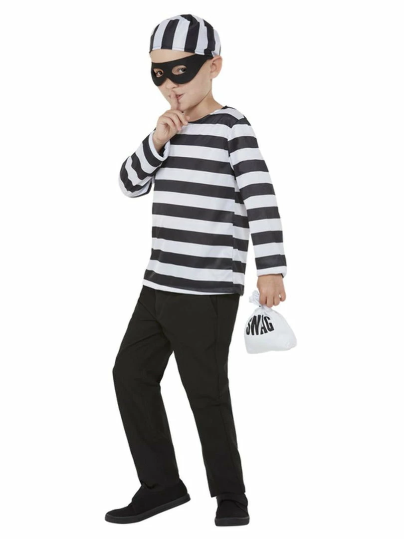 Fun Place Costumes & Characters Convict Costume, Black & White 4 Fun Place Costumes & Characters Convict Costume, Black & White