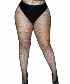 Fun Place Fishnet Pandyhose + Black