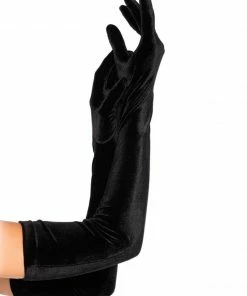 Fun Place Cosplay Velvet Opera Length Gloves