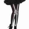 Fun Place Skeleton Print Pantyhose