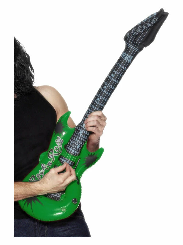 Fun Place Accessories Inflatable Guitar, Assorted 4 Fun Place Accessories Inflatable Guitar, Assorted