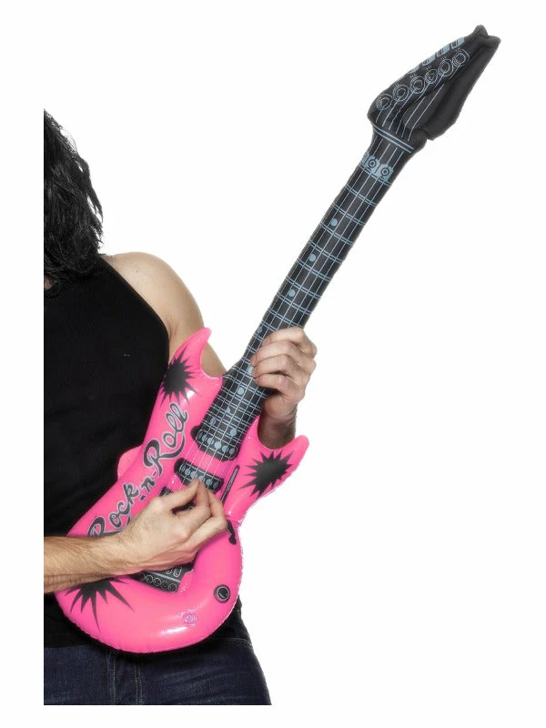 Fun Place Accessories Inflatable Guitar, Assorted 5 Fun Place Accessories Inflatable Guitar, Assorted