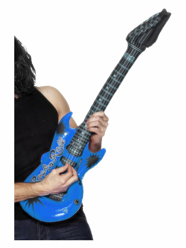 Fun Place Accessories Inflatable Guitar, Assorted 6 Fun Place Accessories Inflatable Guitar, Assorted