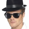 Fun Place Decades & Eras Flocked Fedora Hat 2 Fun Place Decades & Eras Flocked Fedora Hat