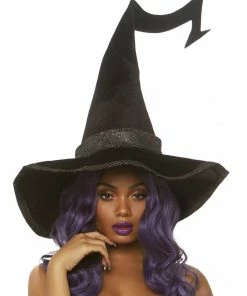 Fun Place Bewitched Velvet Witch Hat Wigs & Hats