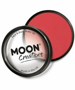 Fun Place Moon Creations Pro Face Paint Cake Pot, Bright Red Cosplay