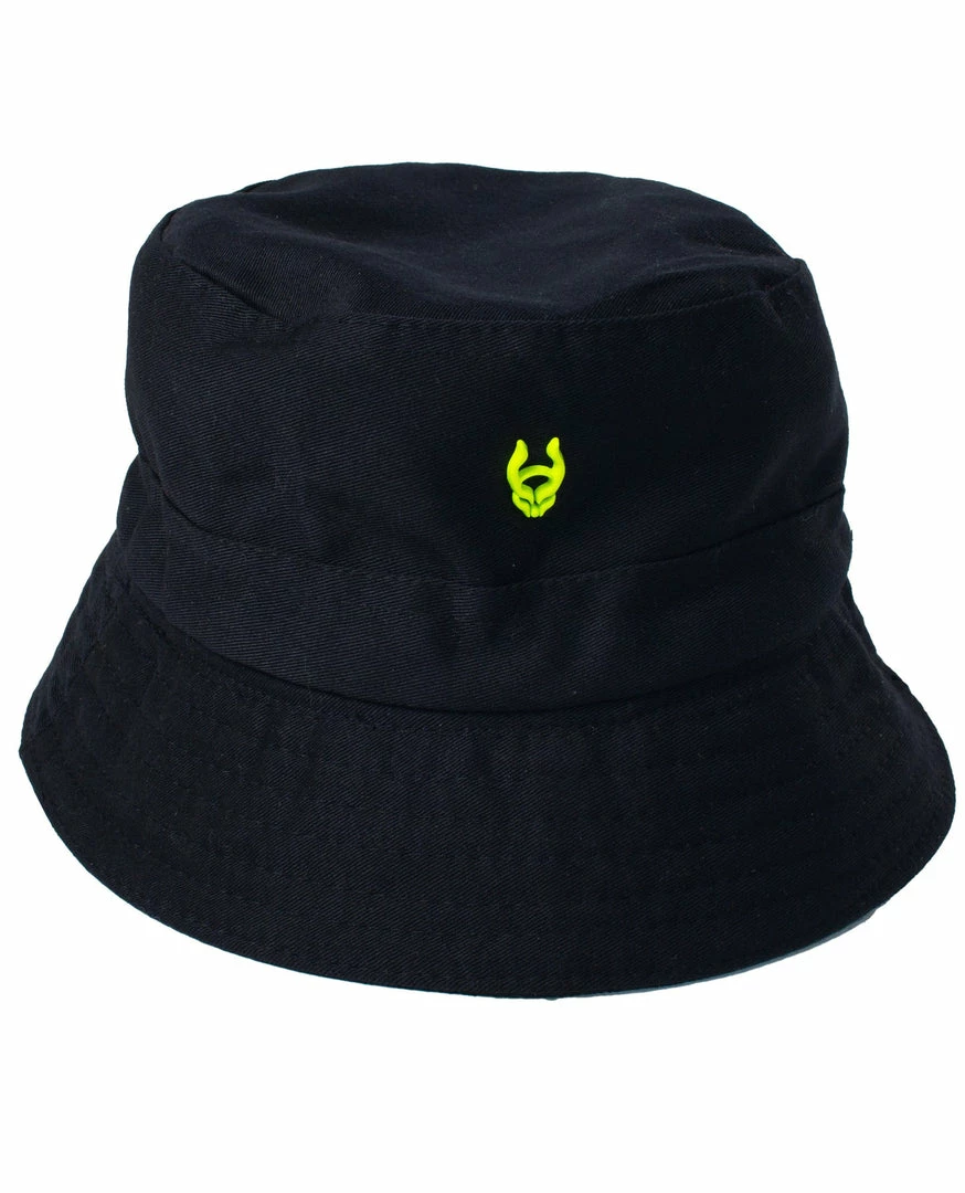 Fun Place Festivals Black Bucket Hat - Mini Metal Logo 3 Fun Place Festivals Black Bucket Hat - Mini Metal Logo
