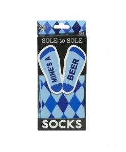 Fun Place Sole Socks Mine's A Beer Gifts, Jokes & Party Wear
