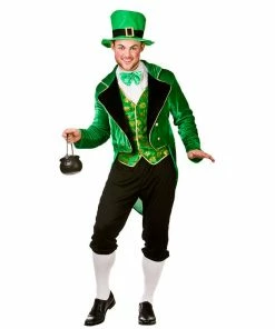 Fun Place St Patrick's Day Deluxe Leprechaun Man Costume S