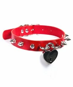 Fun Place Festivals Heart Spiked Collar