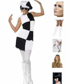 Fun Place Bundles 60s Party Girl Complete Costume Bundle