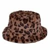 Fun Place Leopard Fluffy Bucket Hat 1 Fun Place Leopard Fluffy Bucket Hat