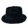 Fun Place Festivals Black Fluffy Bucket Hat