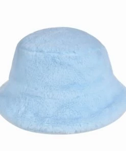 Fun Place Baby Blue Fluffy Bucket Hat Festivals