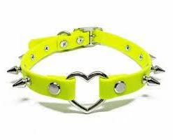 Fun Place Festivals Heart Spiked Collar