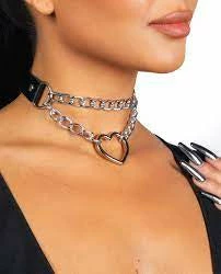 Fun Place Festivals Chain Heart Collar - Various Colours 7 Fun Place Festivals Chain Heart Collar - Various Colours