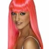 Fun Place Glamourama Wig Neon Pink Cosplay