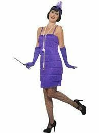 Fun Place Flapper Costume Purple Costumes & Characters 3 Fun Place Flapper Costume Purple Costumes & Characters