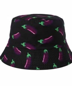 Fun Place Festivals Aubergine Print Bucket Hat